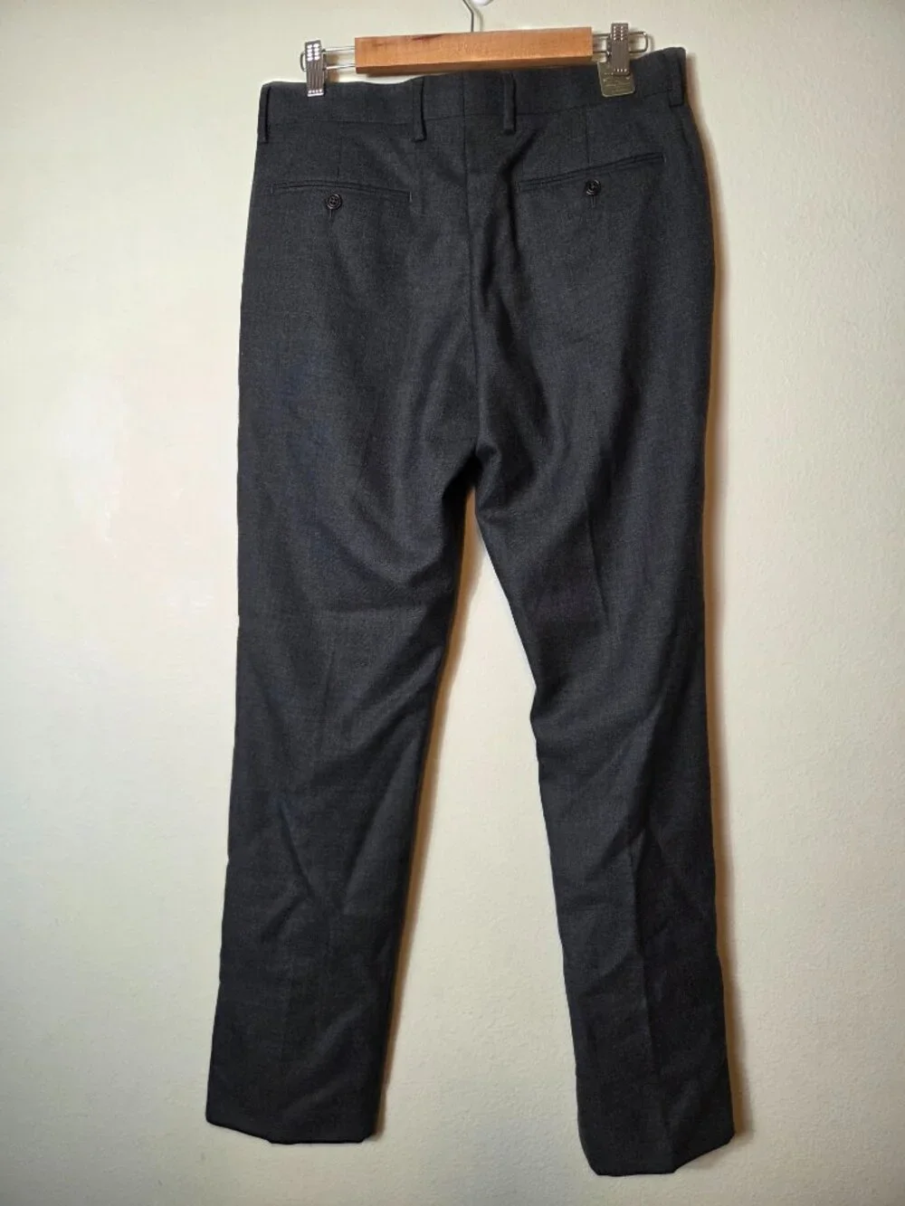 J. Crew Bowery Wool Pants 32x34 Gray Suiting Trouser Twill Classic New With Tags